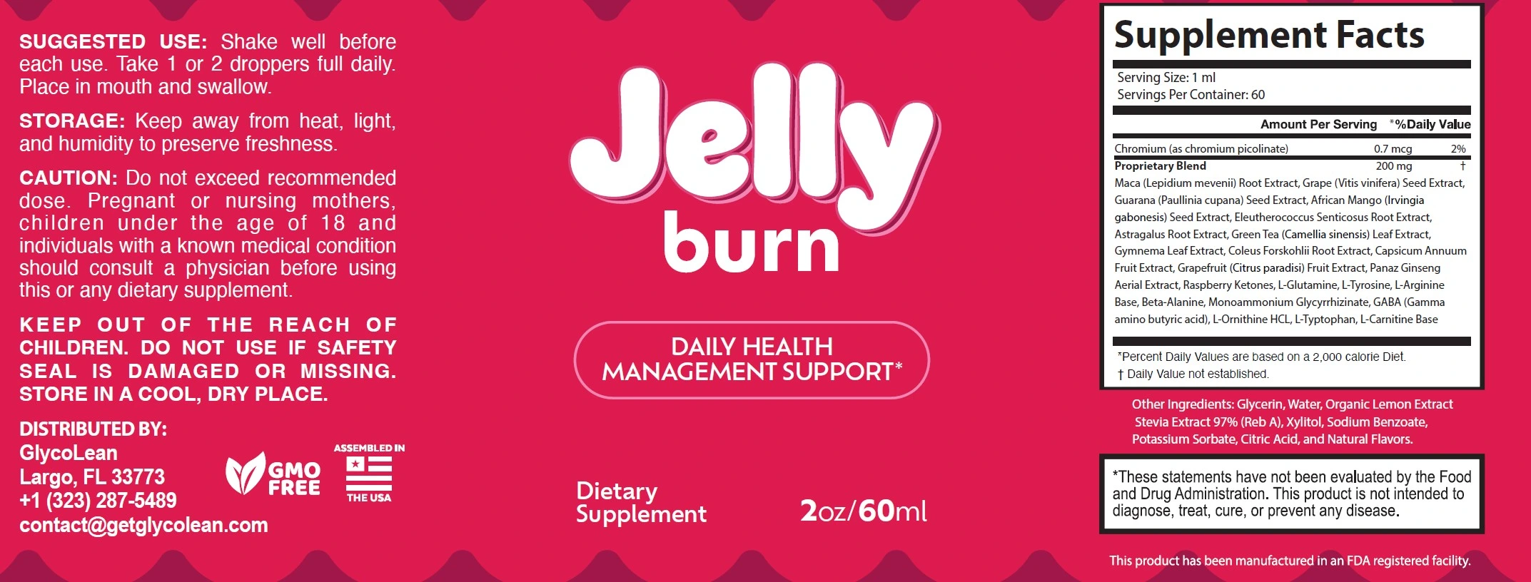 Jelly Burn Supplement Bottle
